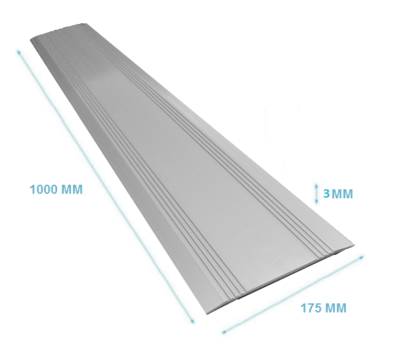 Drempelvervanger 3 x 175 x 1000 mm Aluminium