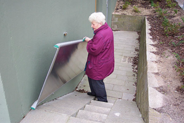 Extra brede oprijplaat - 100 cm