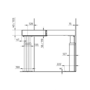 Baselift Corner 6312 - Vloer gemonteerd - Afbeelding 5