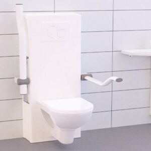 Hoog-laag toilet - Achterwand in hoogte verstelbaar | Sta op toilet