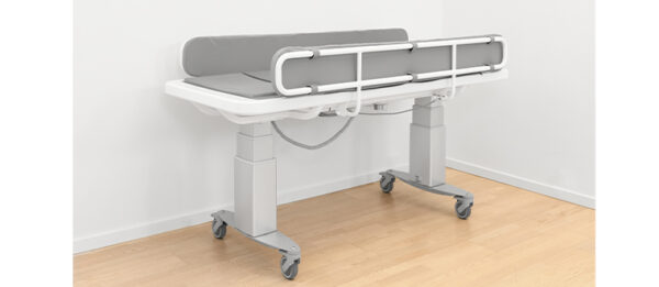 Mobiele douchestretcher / aankleedtafel - op wieltjes