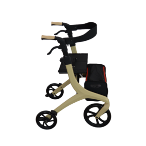 Homecare Rollator - Lichtgewicht Design - Inclusief Rugleuning en Opbergtas - Tot 136 kg - Afbeelding 4