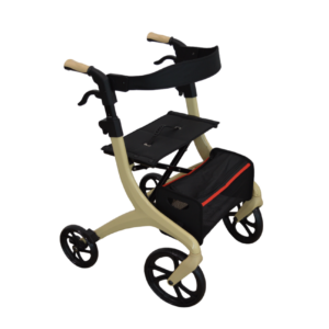 Homecare Rollator ? Lichtgewicht Design ? Inclusief Rugleuning en Opbergtas - Tot 136 kg