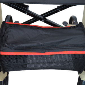 Homecare Rollator - Lichtgewicht Design - Inclusief Rugleuning en Opbergtas - Tot 136 kg - Afbeelding 3