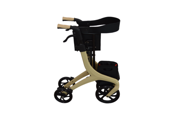 Homecare Rollator - Lichtgewicht Design - Inclusief Rugleuning en Opbergtas - Tot 136 kg
