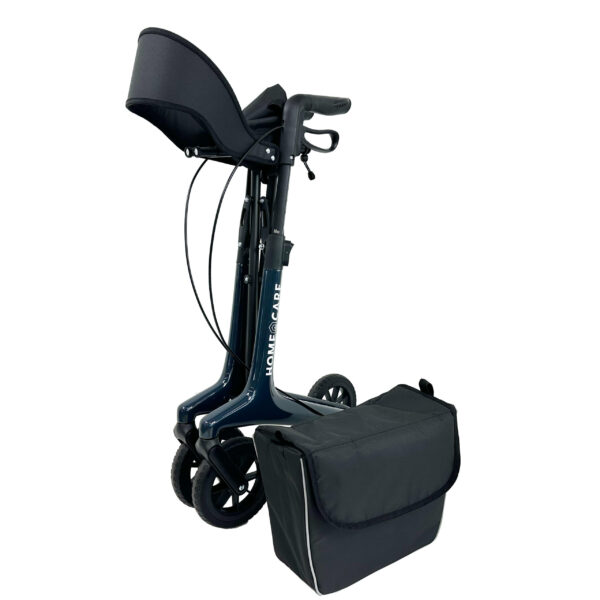 Homecare premium lichtgewicht 5,4 kg - carbon rollator - 150 kg draaggewicht - Opvouwbaar - blauw Homecare premium lichtgewicht 5,4 kg - carbon rollator - 150 kg draaggewicht - Opvouwbaar - blauw