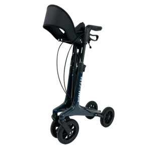 Homecare premium lichtgewicht 5,4 kg - carbon rollator - 150 kg draaggewicht - Opvouwbaar - blauw - Afbeelding 8