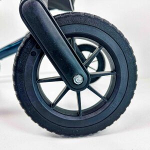 Homecare premium lichtgewicht 5,4 kg - carbon rollator - 150 kg draaggewicht - Opvouwbaar - blauw - Afbeelding 9