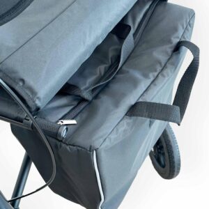 Homecare premium lichtgewicht 5,4 kg - carbon rollator - 150 kg draaggewicht - Opvouwbaar - blauw - Afbeelding 11