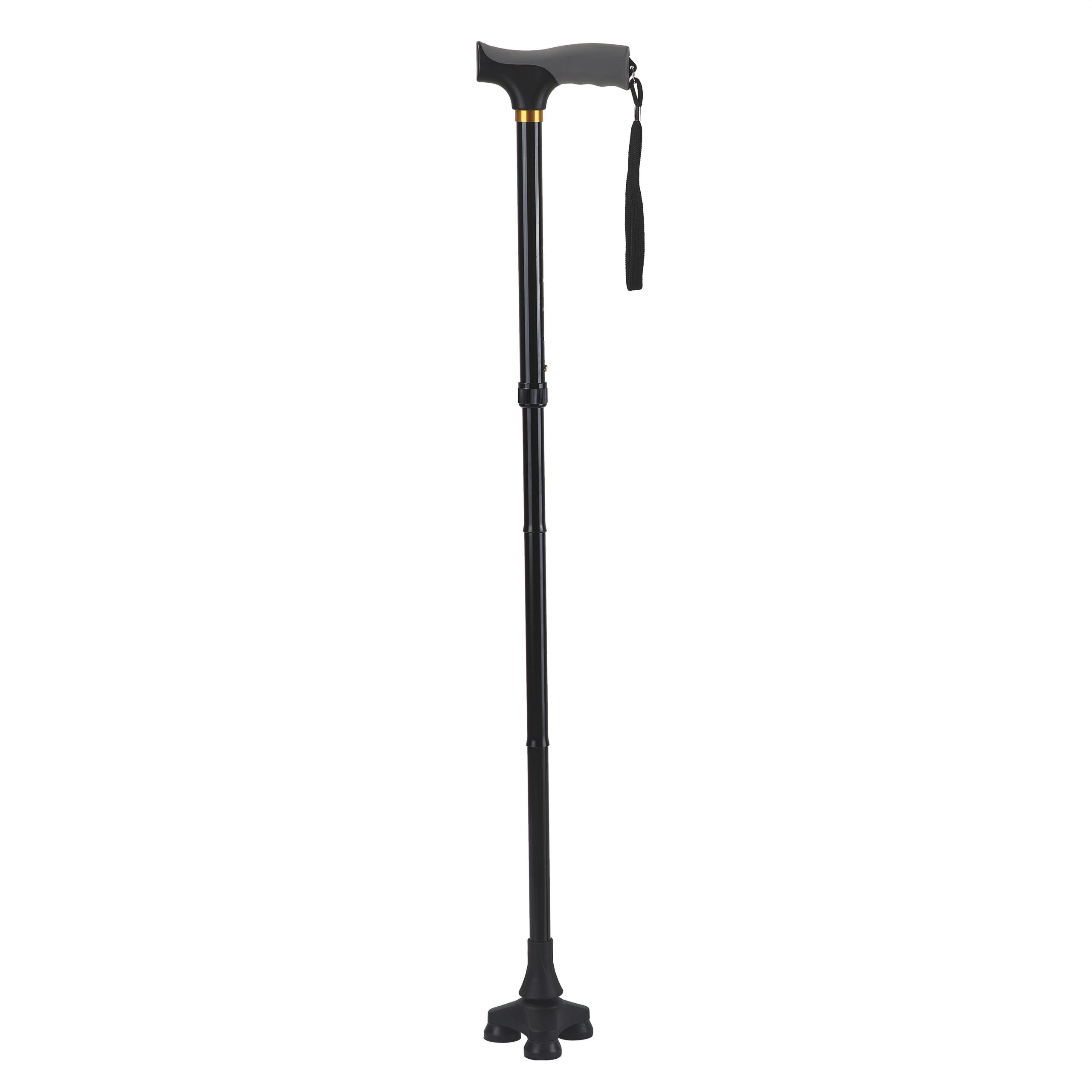 Opvouwbare wandelstok – Verstelbaar 78 t/m 88 cm (Zwart)