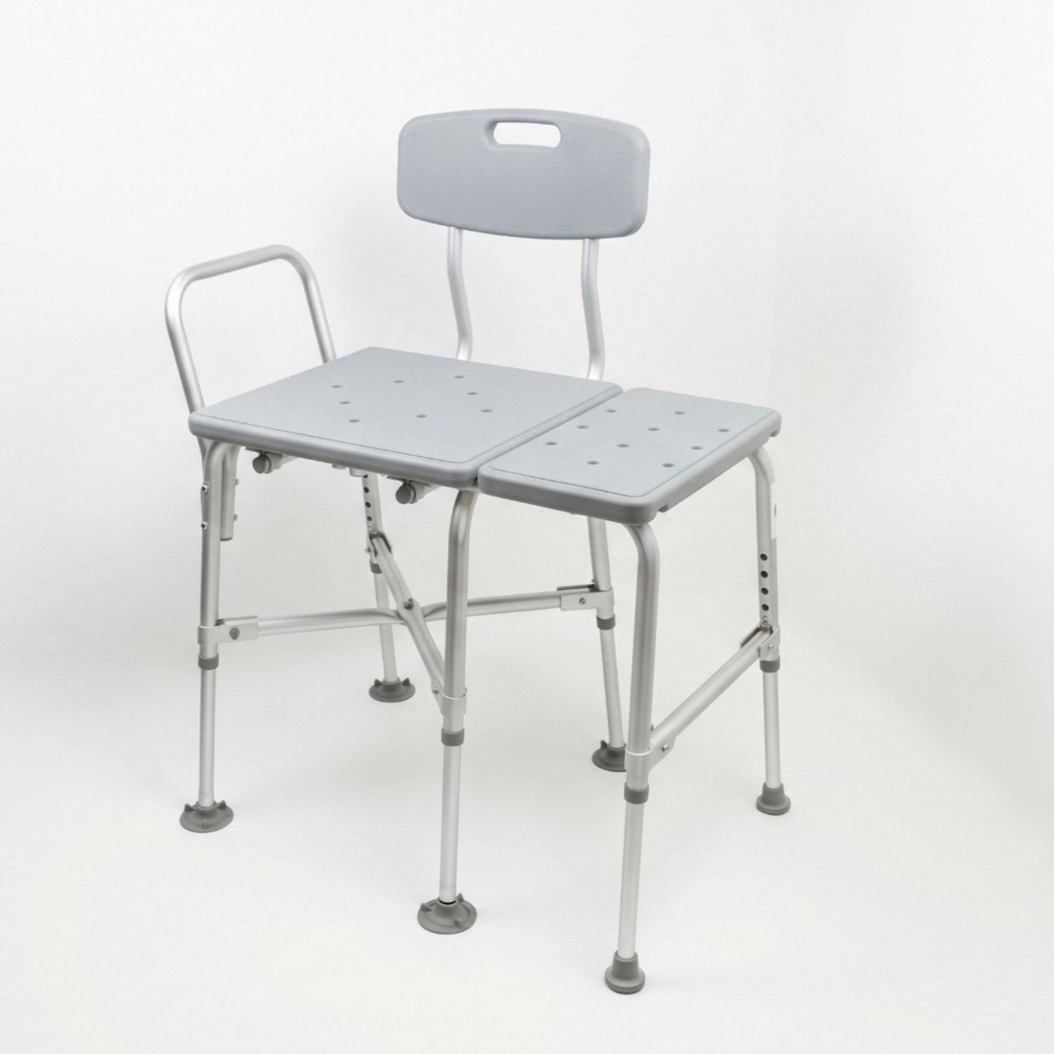 Homecare Innovation XXL Transferbank voor bad – Badtransferbank met rug- en armleuning – In hoogte verstelbaar – Tot 275 kg